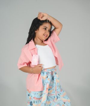 Alternative view of Conjunto Pantalon Mariposas Azul