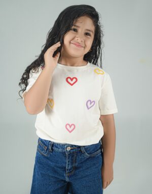 Camiseta Corazones de Colores