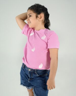 Camiseta Conejos Rosa