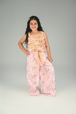 Conjunto Jirafas y Top Beige